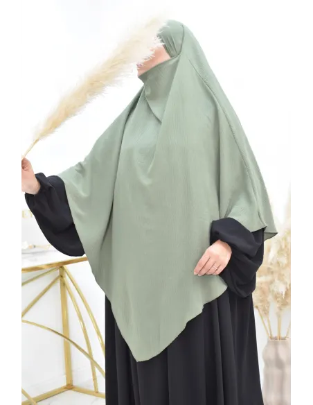 Long khimar pointu pour femme musulmane hijab légiféré
