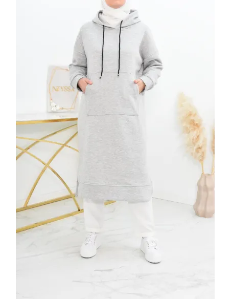 Robe tunique grande taille mastoura ample pour modest fashion hiver