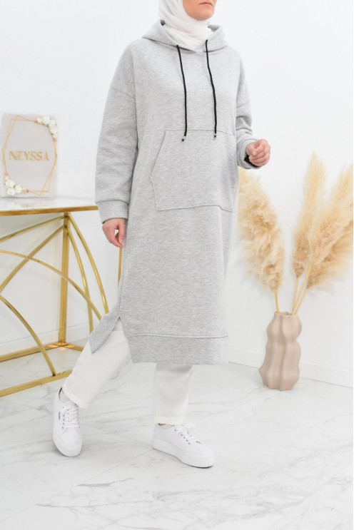 Robe tunique grande taille mastoura ample pour modest fashion hiver