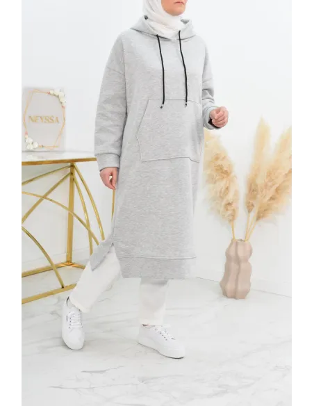 Robe tunique grande taille mastoura ample pour modest fashion hiver