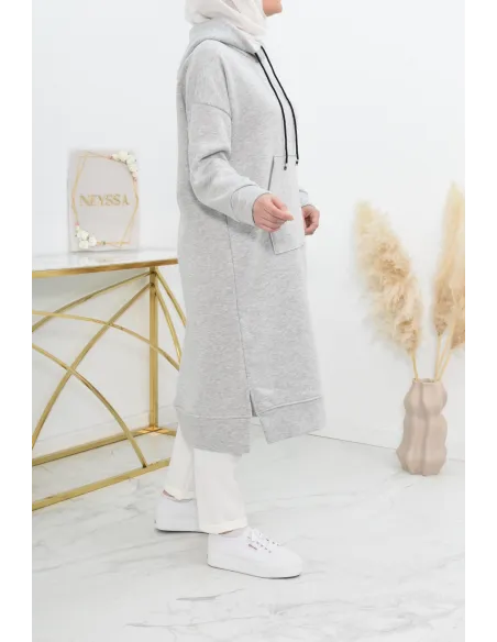 Robe tunique grande taille mastoura ample pour modest fashion hiver