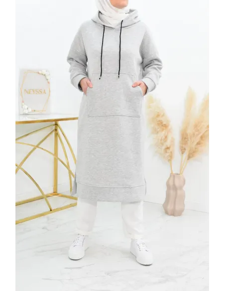 Robe tunique grande taille mastoura ample pour modest fashion hiver