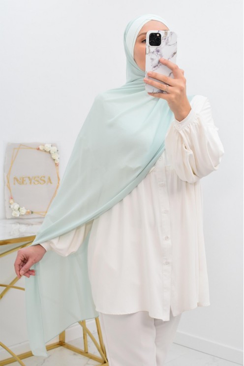 hijab prêt à enfiler en mousseline style turque hijab bonnet intégré 
