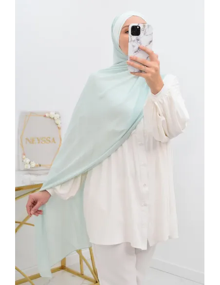 hijab prêt à enfiler en mousseline style turque hijab bonnet intégré 