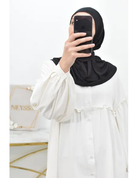 Cagoule hijab à pression femme voilée accessoire sous hijab basique