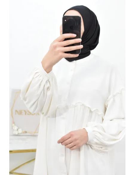 Cagoule hijab à pression femme voilée accessoire sous hijab basique