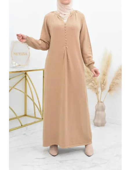 Robe pull longue en maille épaisse pour l'hiver et l'automne by neyssa