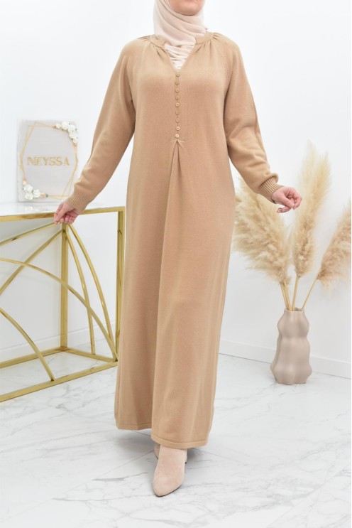 Robe pull longue en maille épaisse pour l'hiver et l'automne by neyssa