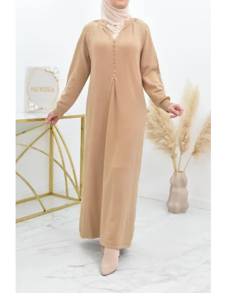 Robe pull longue en maille épaisse pour l'hiver et l'automne by neyssa