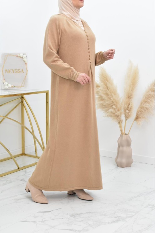 Robe pull longue en maille épaisse pour l'hiver et l'automne by neyssa