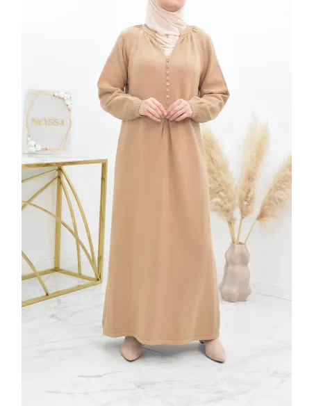 Robe pull longue en maille épaisse pour l'hiver et l'automne by neyssa