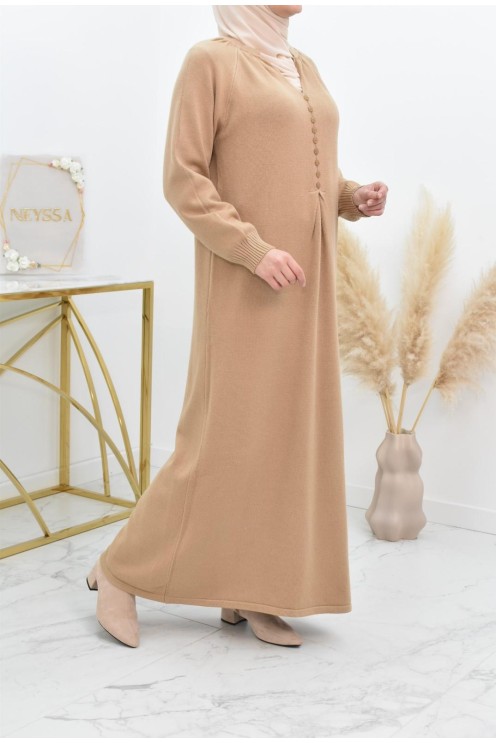 Robe pull longue en maille épaisse pour l'hiver et l'automne by neyssa