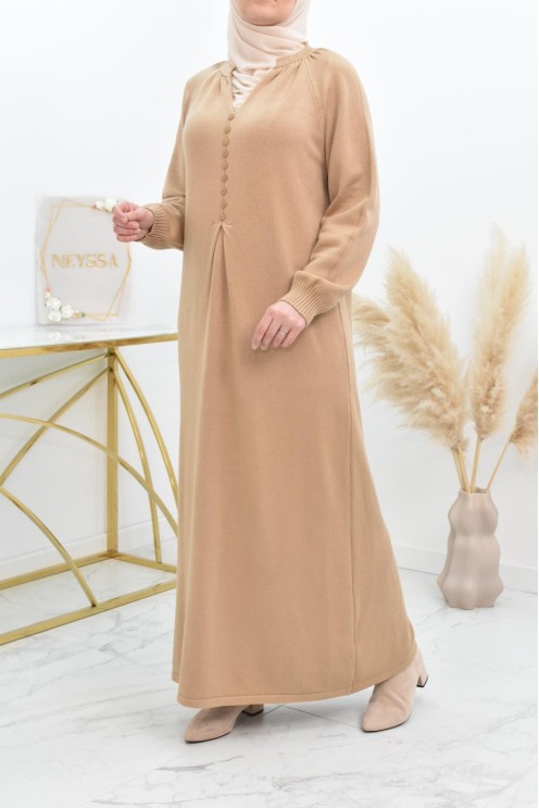 Robe pull longue en maille épaisse pour l'hiver et l'automne by neyssa