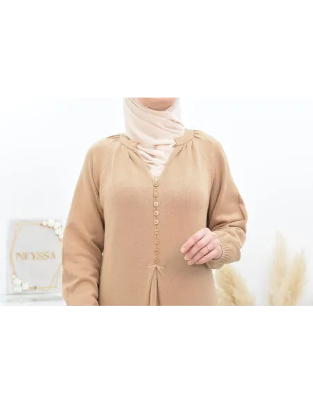 Robe pull longue en maille épaisse pour l'hiver et l'automne by neyssa