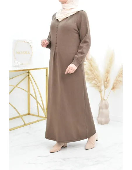 Robe pull longue en maille épaisse pour l'hiver et l'automne by neyssa