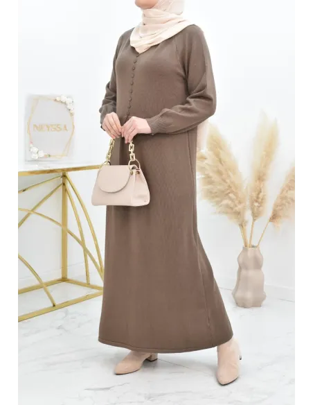 Robe pull longue en maille épaisse pour l'hiver et l'automne by neyssa