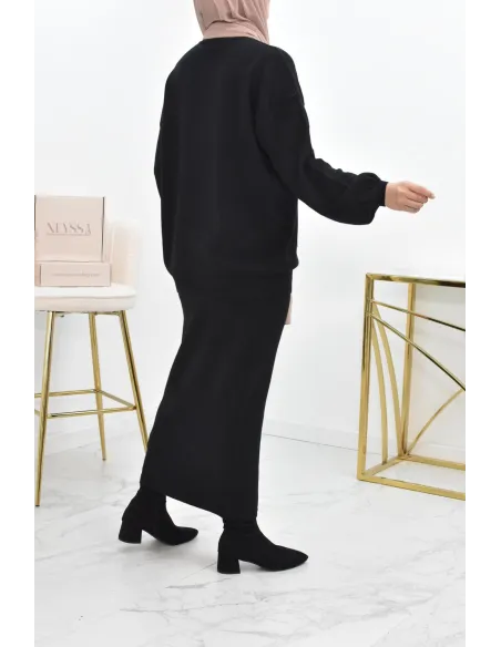 Ensemble femme tricot modest fashion d'hiver pour la femme musulmane