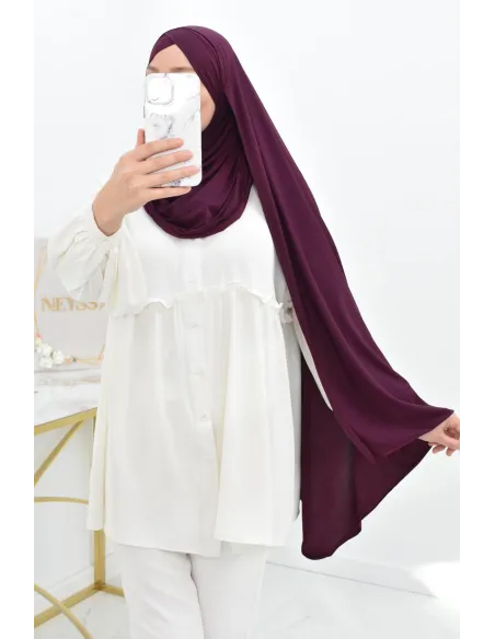 Hijab à enfiler jersey  Neyssa création, hijab haute qualité lycra