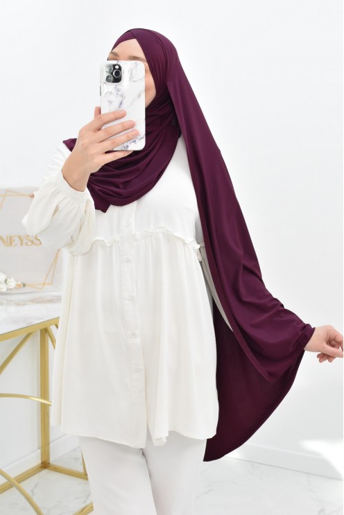 Hijab à enfiler jersey  Neyssa création, hijab haute qualité lycra