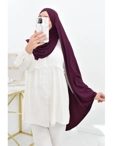 Hijab à enfiler jersey  Neyssa création, hijab haute qualité lycra