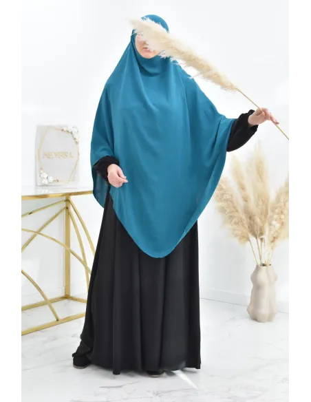 Long khimar pointu pour femme musulmane hijab légiféré