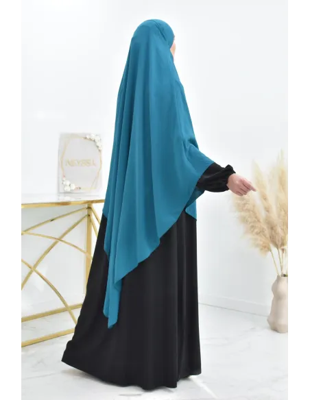 Long khimar pointu pour femme musulmane hijab légiféré