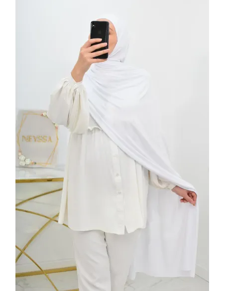 Hijab à enfiler long xxl jersey de viscose pour hijabi femme voilée
