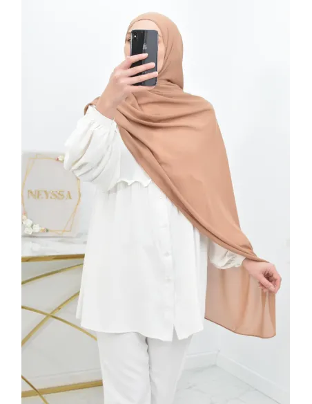 Maxi hijab mousseline xxl grand voile hijab crêpe hijab 180cm