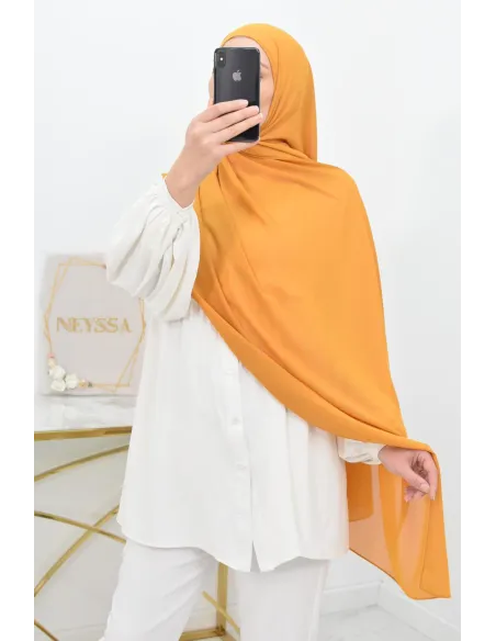 Maxi hijab mousseline xxl grand voile hijab crêpe hijab 180cm
