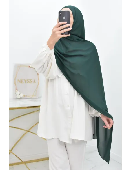 Maxi hijab mousseline xxl grand voile hijab crêpe hijab 180cm