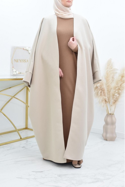 Manteau papillon farasha oversize d'hiver convient pour vos abaya vos jilbab
