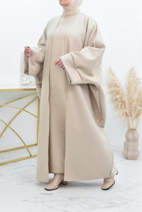 Manteau papillon farasha oversize d'hiver convient pour vos abaya vos jilbab