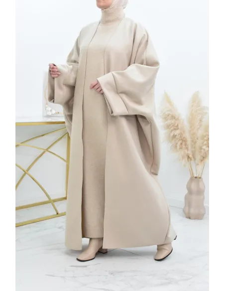 Manteau papillon farasha oversize d'hiver convient pour vos abaya vos jilbab