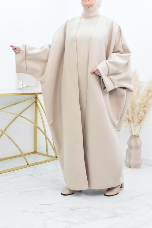 Manteau papillon farasha oversize d'hiver convient pour vos abaya vos jilbab