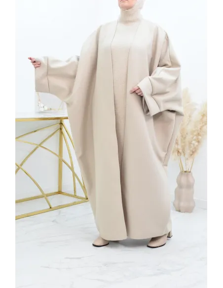Manteau papillon farasha oversize d'hiver convient pour vos abaya vos jilbab