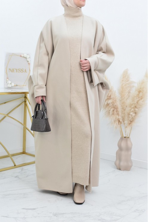 Manteau papillon farasha oversize d'hiver convient pour vos abaya vos jilbab
