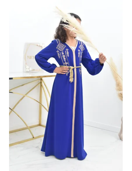 Abaya mère ou fille style caftan avec broderies parfait les fêtes