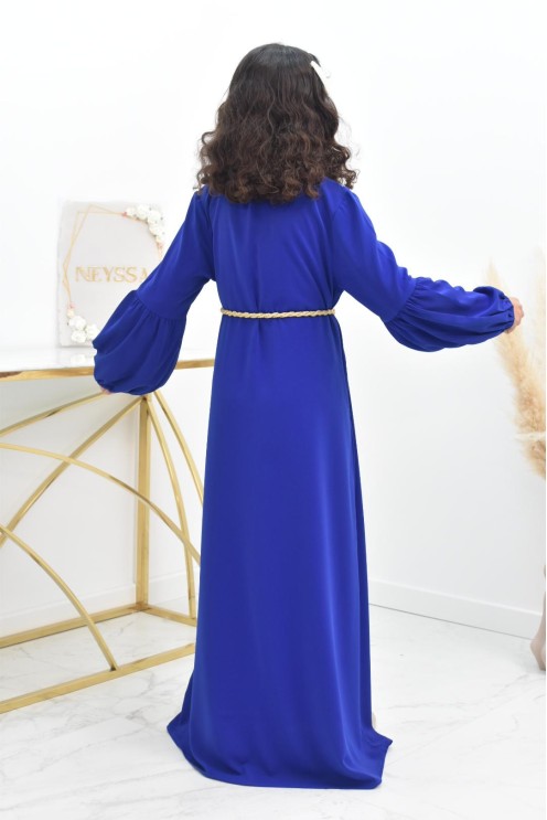 Abaya mère ou fille style caftan avec broderies parfait les fêtes