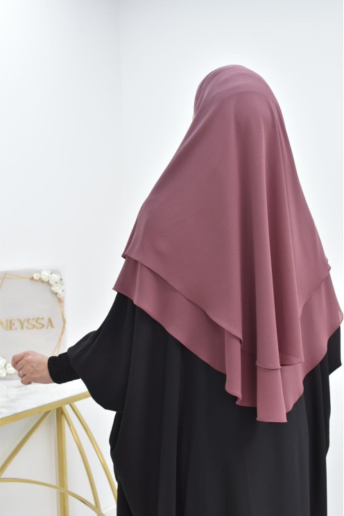 khimar en mousseline court 2 voile en mousseline Neyssa
