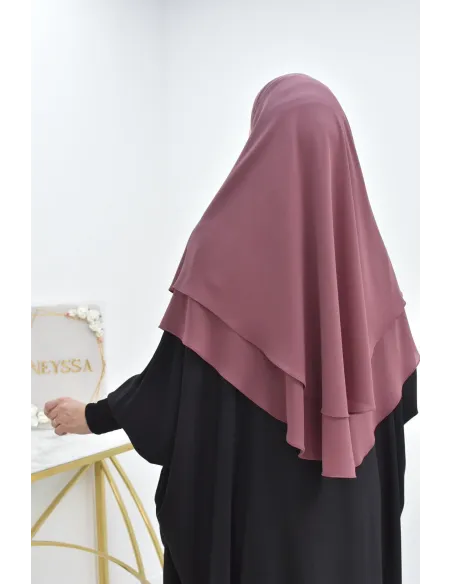 khimar en mousseline court 2 voile en mousseline Neyssa