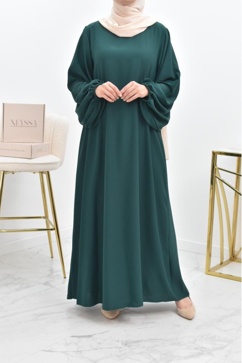Abaya set with mastour apron for Muslim women