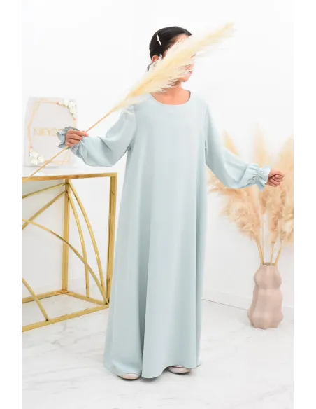 Longue Abaya femme papillon de prière avec son khimar en jazz