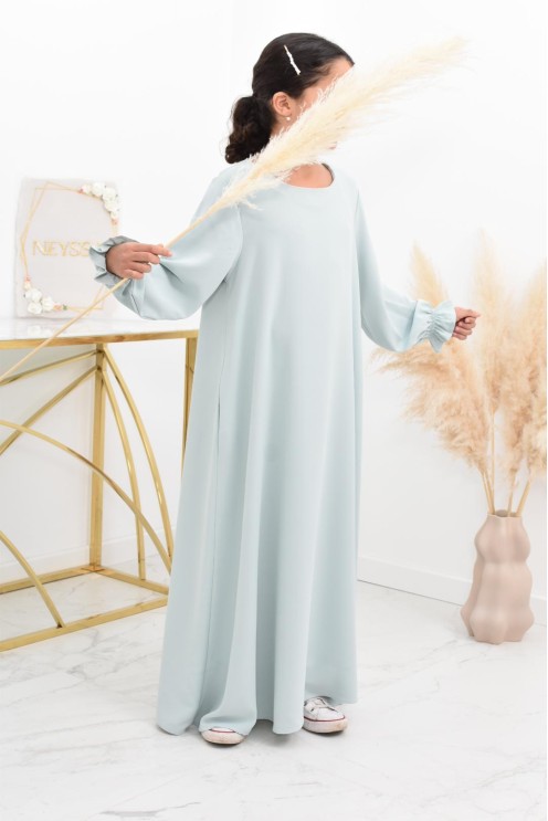 Longue Abaya femme papillon de prière avec son khimar en jazz