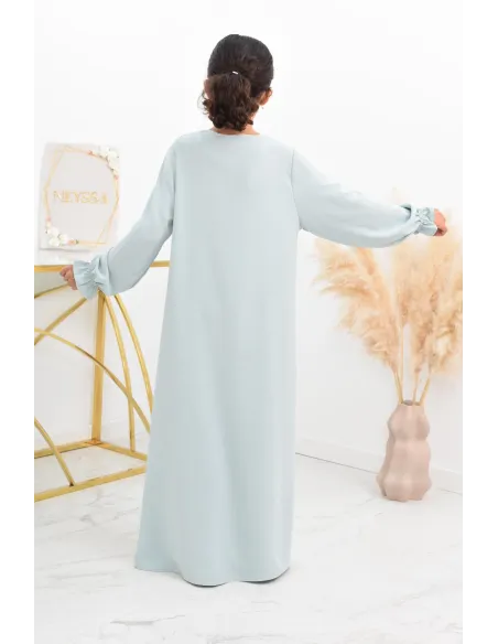 Longue Abaya femme papillon de prière avec son khimar en jazz