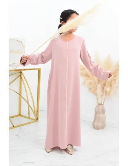 Longue Abaya femme papillon de prière avec son khimar en matière jazz