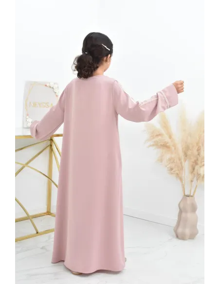 Longue Abaya femme papillon de prière avec son khimar en matière jazz