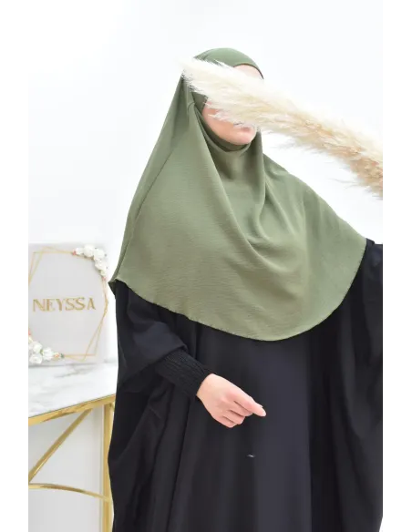 Khimar court rond fluide en jazz pas cher pour femme musulmane