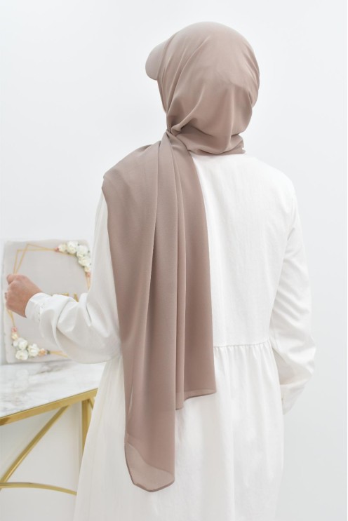 Hijab casquette mousseline et bonnet intégré