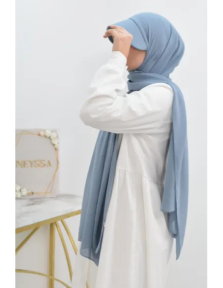 Hijab casquette mousseline et bonnet intégré