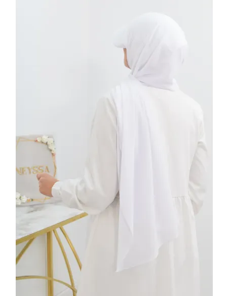 Hijab casquette mousseline et bonnet intégré